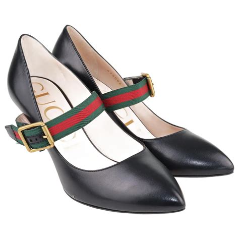 gucci mary jane pumps|gucci sylvie leather pumps.